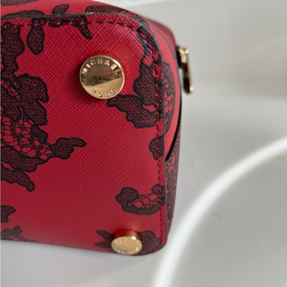 Michael Kors Cindy Red Floral Women's Bag Limited Edition - Picture 3 of 10